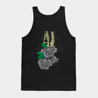 black rose flower Tank Top